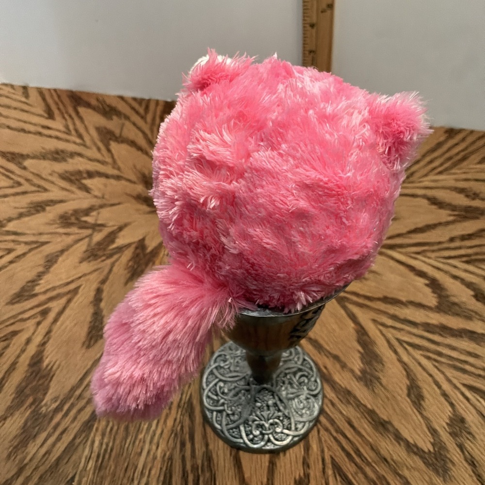Amazing Squishee Plushies Whiskers Pink Cat Plush Stuffed Toy 3.5" THERAPY BALL - Picture 4 of 6